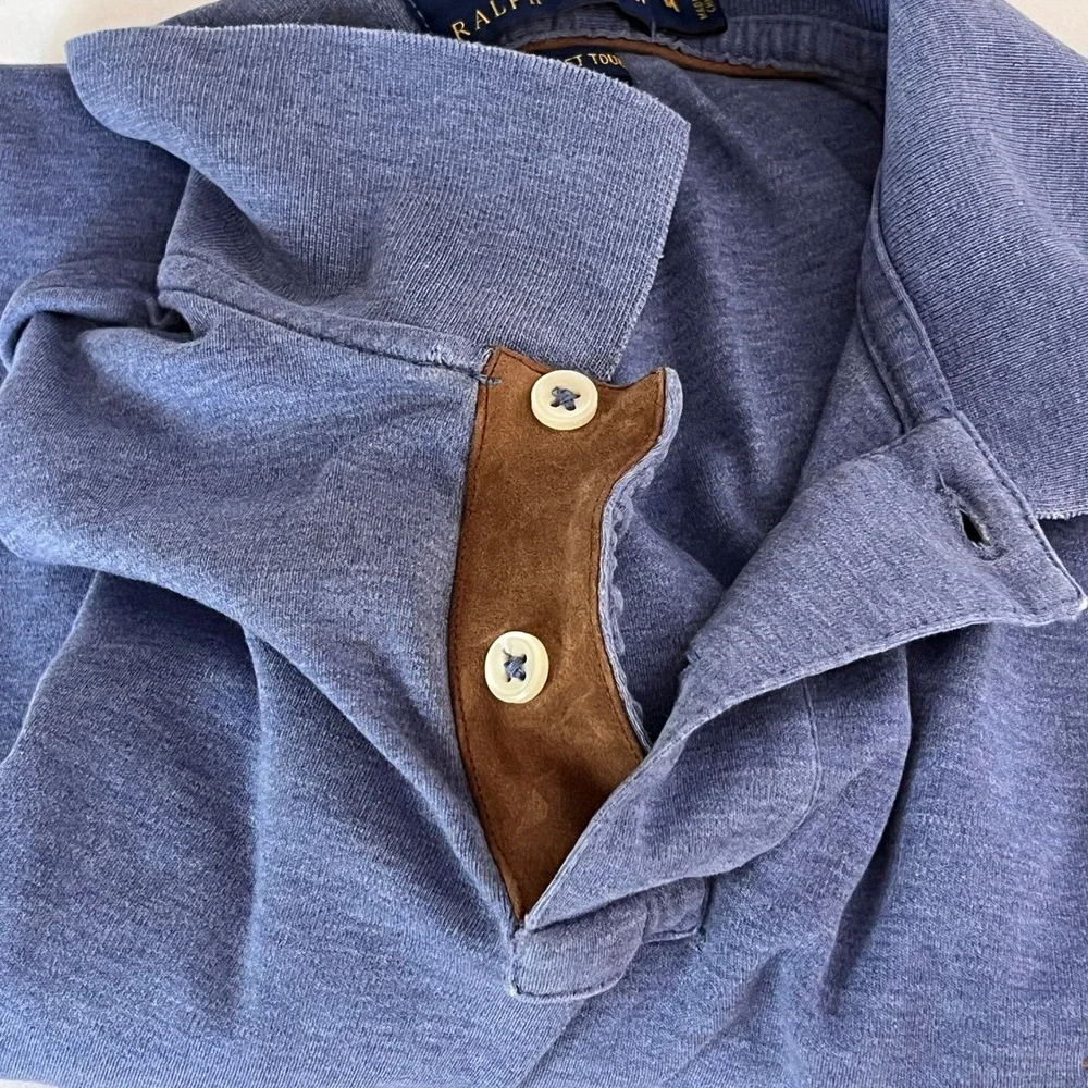 Polo Ralph Lauren Polo Shirt Pima Soft Touch Men M Long Sleeve Flesh Pony Preppy